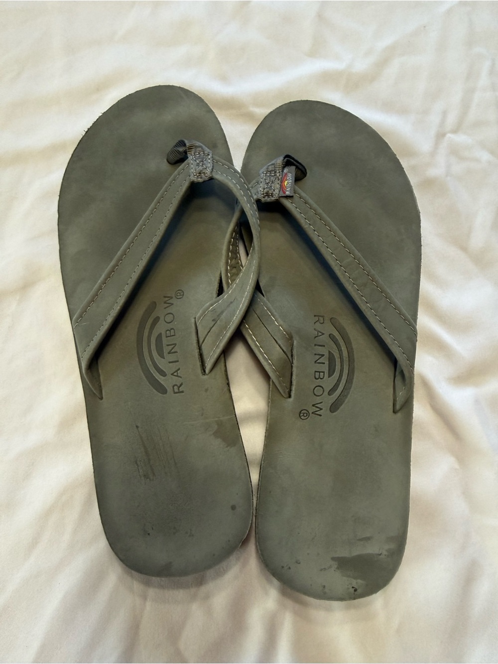Rainbow Women's Flip Sandals in Gray